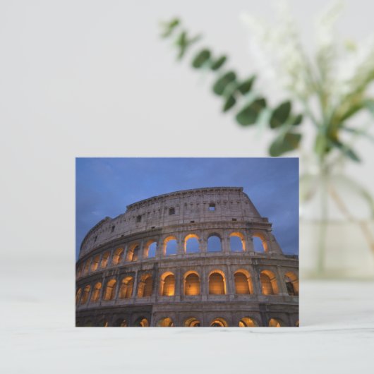 Roman Colosseum bij nacht Briefkaart (Staand voorkant)