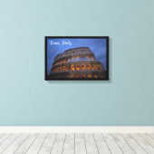 Roman Colosseum bij nacht Canvas Afdruk (Insitu (Houten vloer))