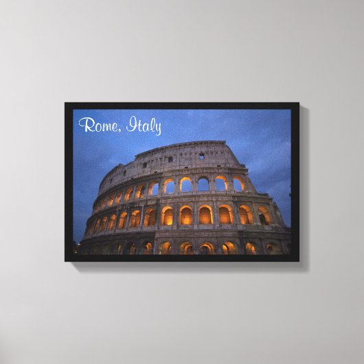 Roman Colosseum bij nacht Canvas Afdruk (Voorkant)