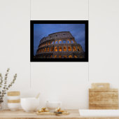 Roman Colosseum bij nacht Poster (Keuken)
