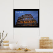 Roman Colosseum bij nacht Poster (Keuken)