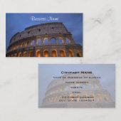 Roman Colosseum bij nacht Visitekaartje (Voorkant / Achterkant)