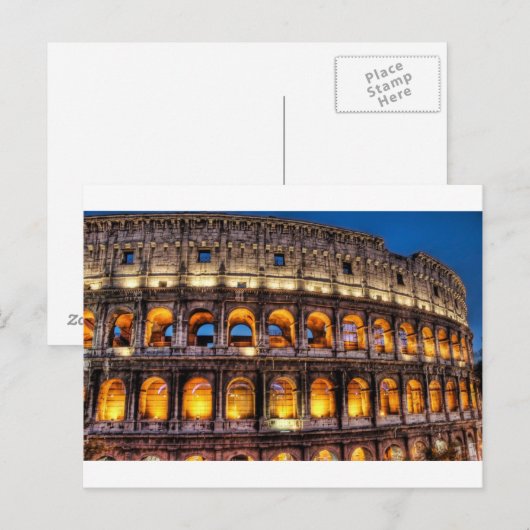 Roman Colosseum Briefkaart (Voorkant / Achterkant)