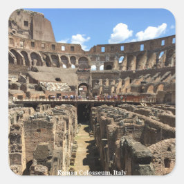 Roman Colosseum, foto Italië Vierkante Sticker