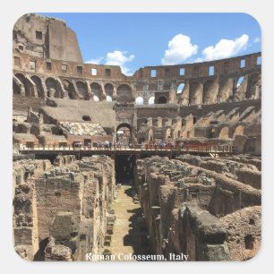 Roman Colosseum, foto Italië Vierkante Sticker
