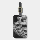 Roman Colosseum met Architecturaal Tekeningen Bagagelabel (Voorkant verticaal)