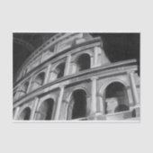 Roman Colosseum met Architecturaal Tekeningen Tissuepapier (Voorkant)
