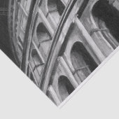 Roman Colosseum met Architecturaal Tekeningen Tissuepapier (Detail)