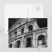 Roman Colosseum met Architectural Drawings Briefkaart (Voorkant / Achterkant)