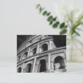 Roman Colosseum met Architectural Drawings Briefkaart (Staand voorkant)