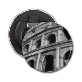 Roman Colosseum met Architectural Drawings Button Flesopener (Voorkant)