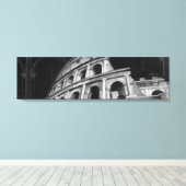 Roman Colosseum met Architectural Drawings Canvas Afdruk (Insitu (Houten vloer))