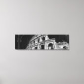 Roman Colosseum met Architectural Drawings Canvas Afdruk (Voorkant)