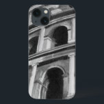 Roman Colosseum met Architectural Drawings iPhone 13 Hoesje<br><div class="desc">A picture of the Roman Colosseum complete with archittural drawings of the archways. One of the new seven wonders of the world,  the style of the building still impact modern design. A great gift for someone who loves architecture or studying,  voorheen Rome.</div>