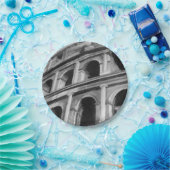 Roman Colosseum met Architectural Drawings Papieren Bordje (Feest)