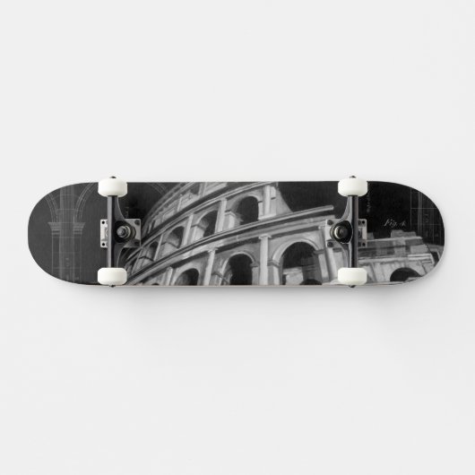 Roman Colosseum met Architectural Drawings Skateboard (Horizontaal)