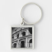Roman Colosseum met Architectural Drawings Sleutelhanger (Voorkant)