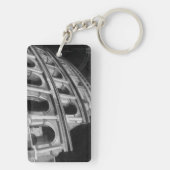 Roman Colosseum met Architectural Drawings Sleutelhanger (achterkant)