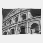 Roman Colosseum met Architectural Drawings Theedoek (Horizontaal)