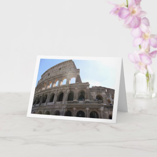 Roman Colosseum, Rome, Italiaans Kaart (Orchidee)