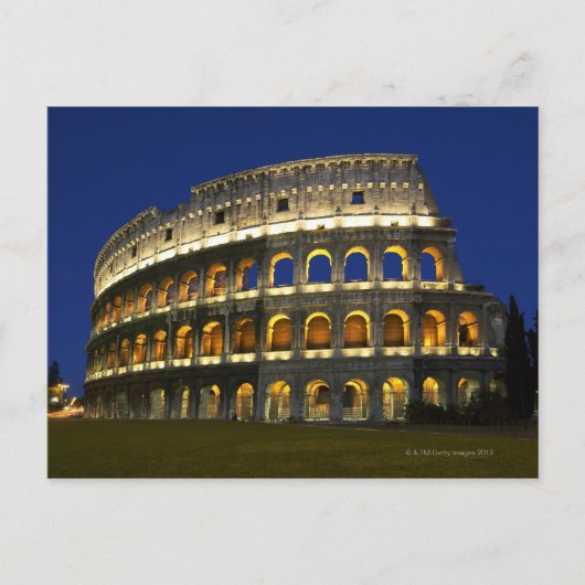 Roman Colosseum, Rome, Italië 3 Briefkaart (Voorkant)