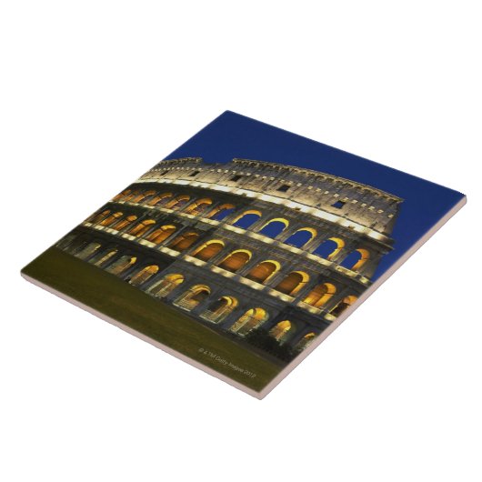 Roman Colosseum, Rome, Italië 3 Tegeltje (Zijkant)