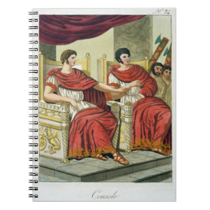 Roman Consuls, uit L'Antica Roma, 1825 (kleur) Notitieboek