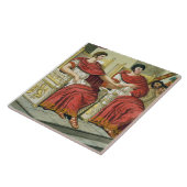 Roman Consuls, uit L'Antica Roma, 1825 (kleur) Tegeltje (Zijkant)