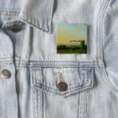 Roman Countryside Vierkante Button 5,1 Cm (In situ)