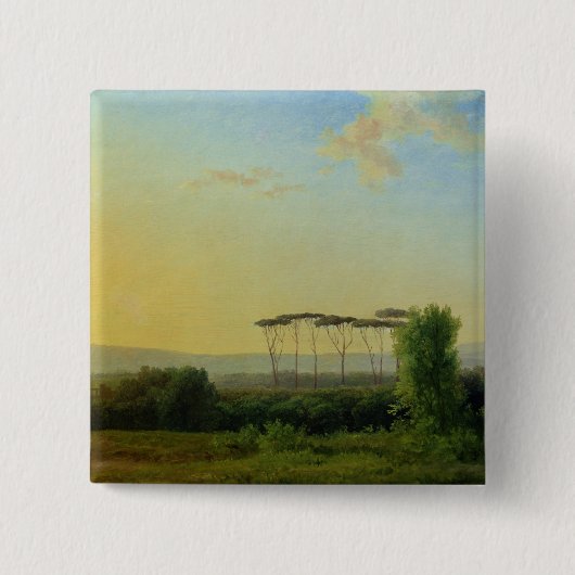 Roman Countryside Vierkante Button 5,1 Cm (Voorkant)