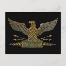 Roman Eagle Copper Finish Briefkaart