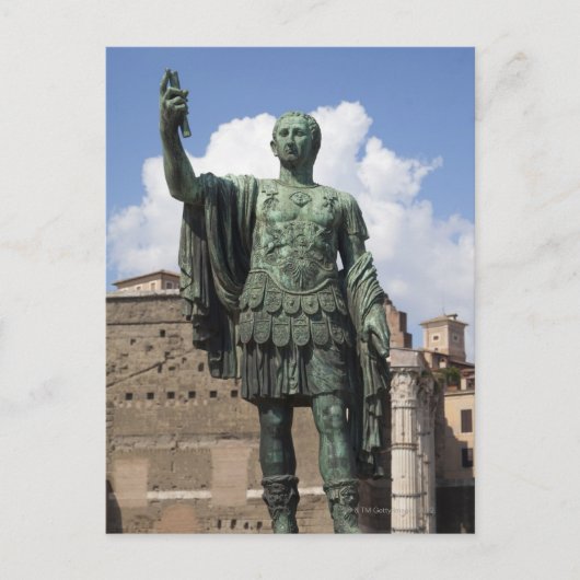 Roman Emperor-standbeeld Briefkaart (Voorkant)
