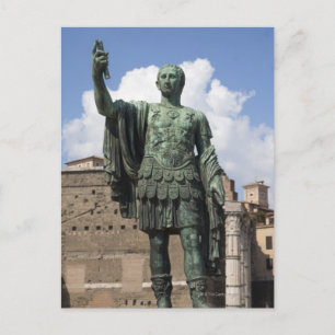 Roman Emperor-standbeeld Briefkaart