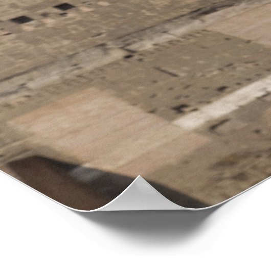 Roman Emperor-standbeeld Poster (Hoek)