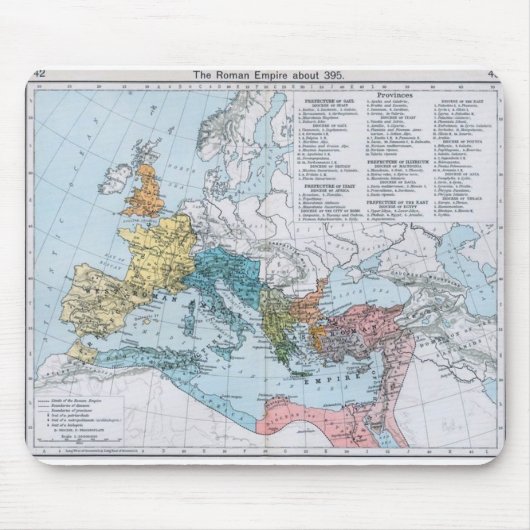 Roman Empire 395 AD Mousemat Muismat (Voorkant)