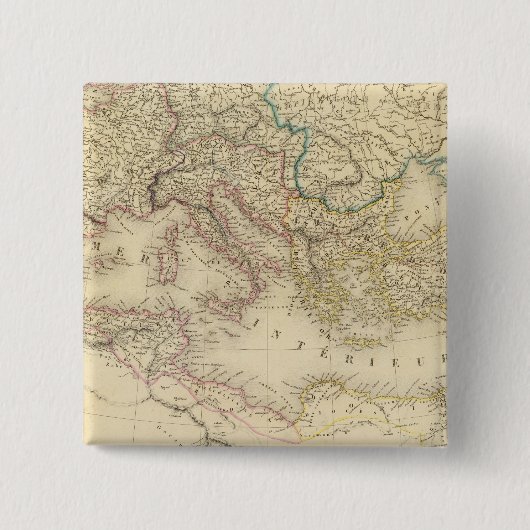 Roman Empire 4 Vierkante Button 5,1 Cm (Voorkant)