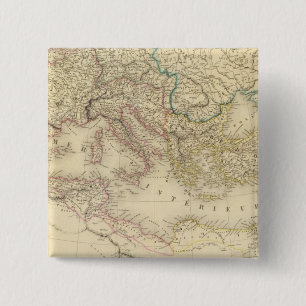 Roman Empire 4 Vierkante Button 5,1 Cm