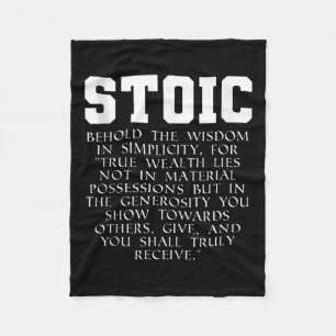 Roman Empire Boek Stoic Quote Tanktop Fleece Deken