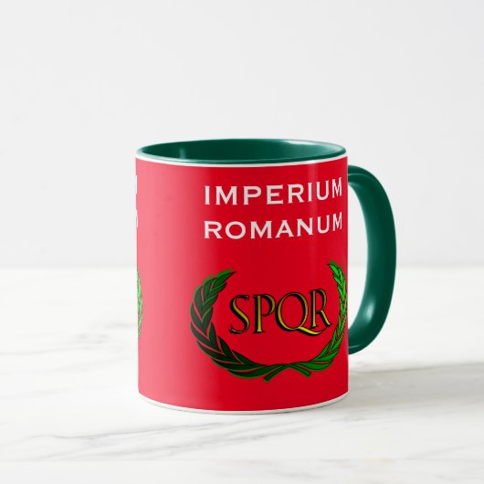 Roman Empire Crest Coffee Mok (Voorkant rechts)