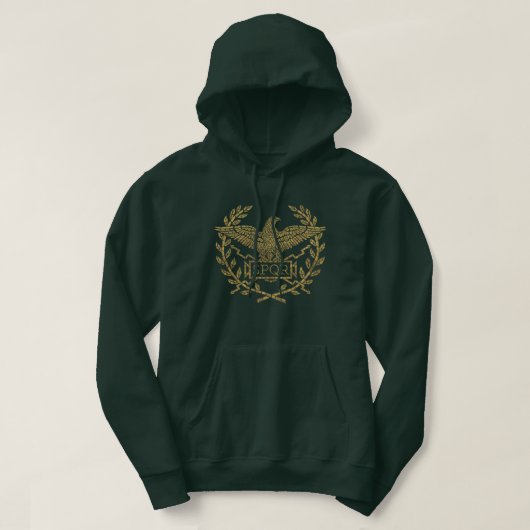 Roman Empire Eagle Mosaic Emblem Hoodie (Design voorkant)