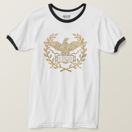 Roman Empire Eagle Mosaic Emblem T-shirt (Design voorkant)