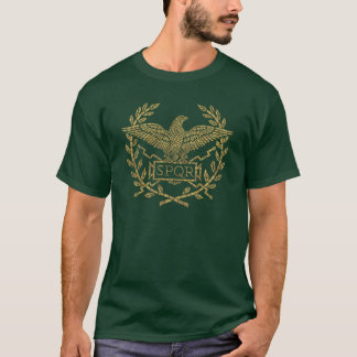 Roman Empire Eagle Mosaic Emblem T-shirt