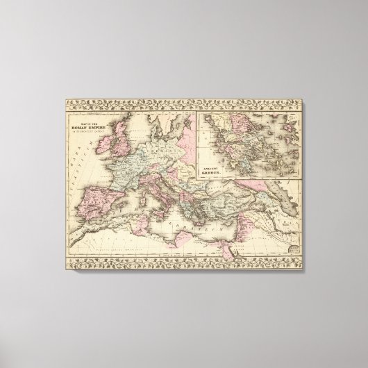 Roman Empire, Griekenland Canvas Afdruk (Voorkant)