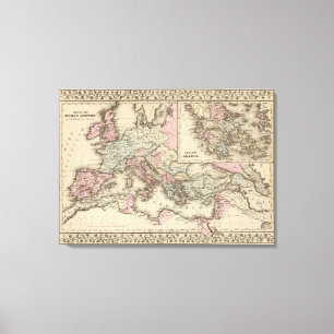 Roman Empire, Griekenland Canvas Afdruk