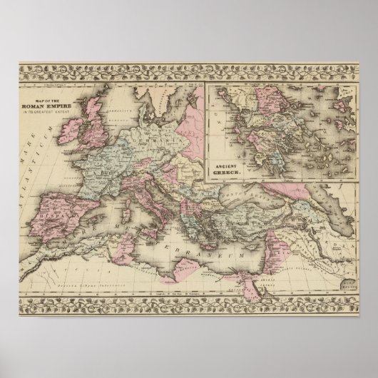 Roman Empire, Griekenland Poster (Voorkant)