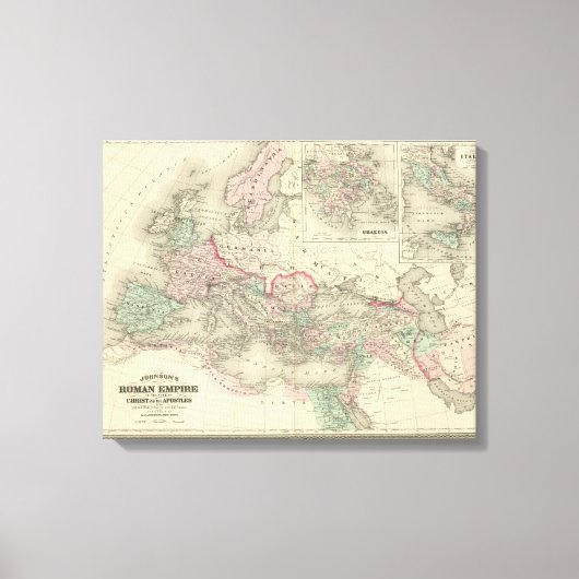 Roman Empire in de tijd van Christus Canvas Afdruk (Voorkant)