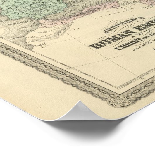 Roman Empire in de tijd van Christus Poster (Hoek)