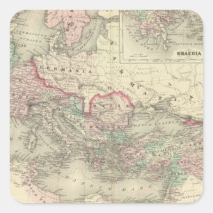 Roman Empire in de tijd van Christus Vierkante Sticker