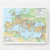 Roman Empire Map Mousepad Muismat (Voorkant)
