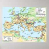 Roman Empire Map Poster (Voorkant)